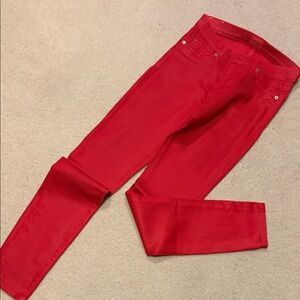 Hudson Jeans Women's Red Skinny Jeans